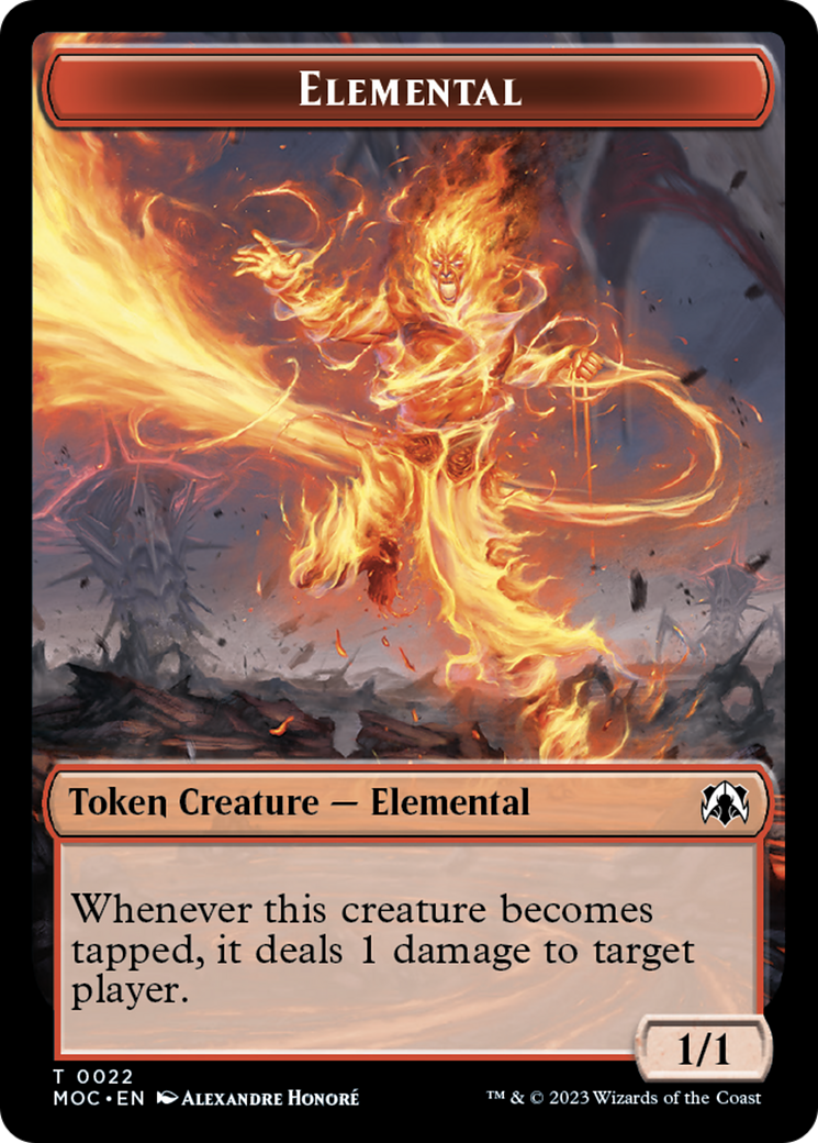 Elemental (22) // Faerie Double-Sided Token [March of the Machine Commander Tokens] | Tables and Towers