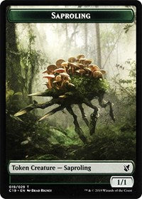 Saproling // Morph Double-Sided Token [Commander 2019 Tokens] | Tables and Towers