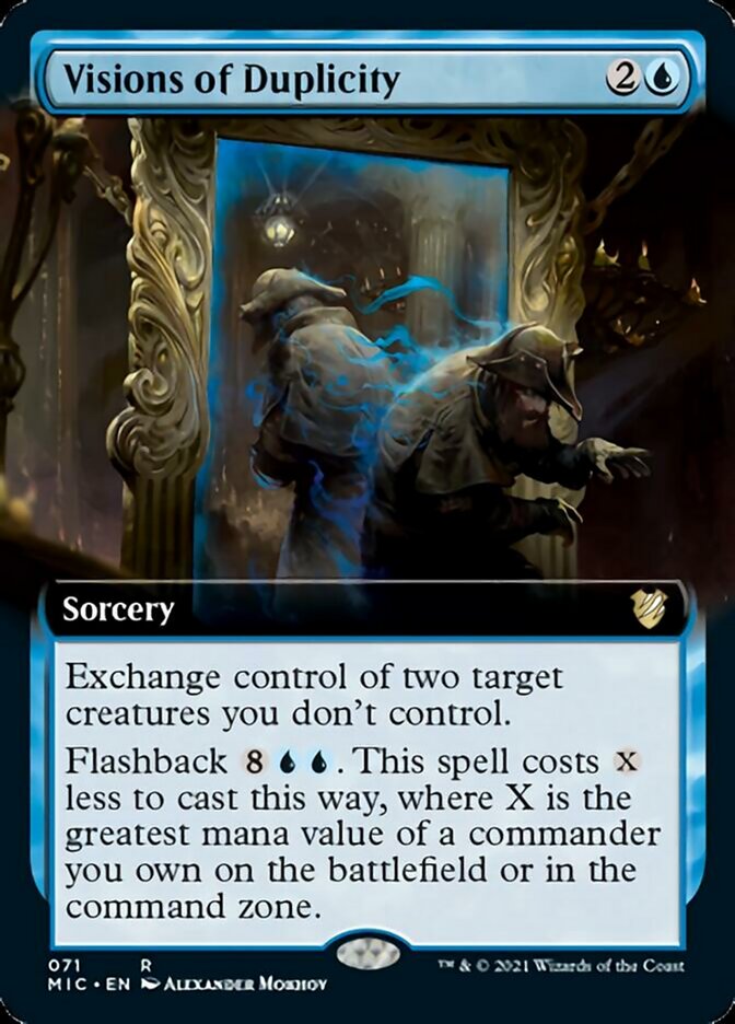 Visions of Duplicity (Extended Art) [Innistrad: Midnight Hunt Commander] | Tables and Towers