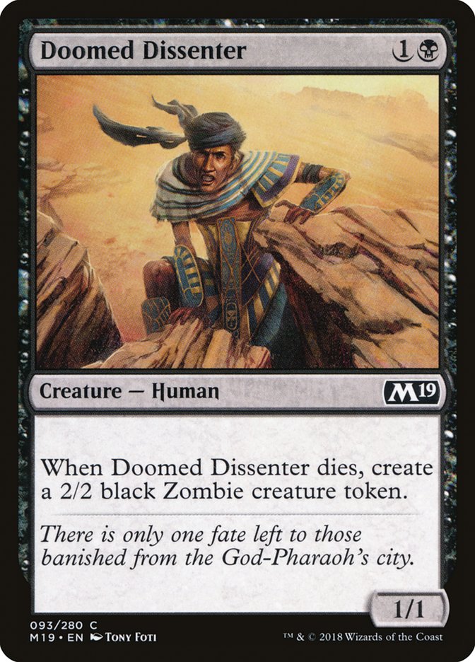 Doomed Dissenter [Core Set 2019] | Tables and Towers