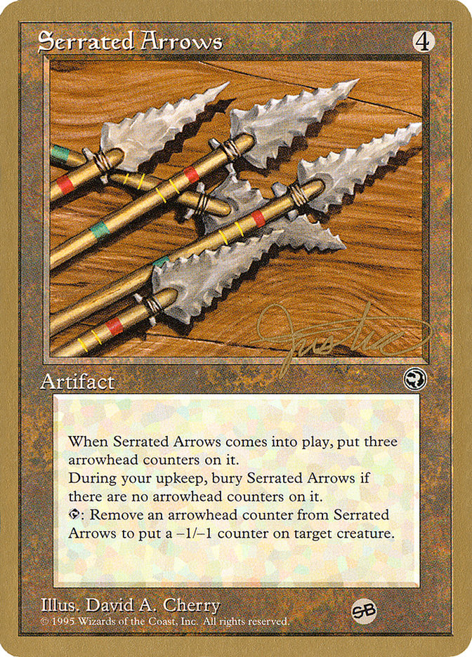 Serrated Arrows (Mark Justice) (SB) [Pro Tour Collector Set] | Tables and Towers