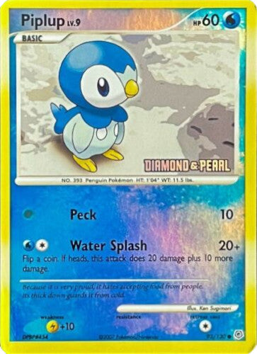 Piplup (93/130) (Diamond and Pearl) [Burger King Promos: 2008 Collection] | Tables and Towers