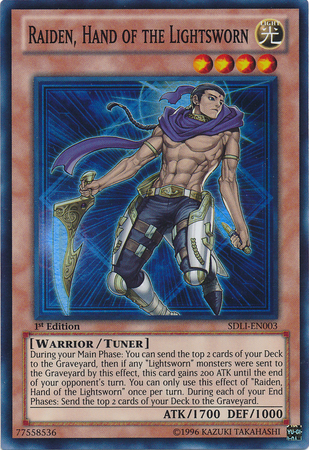 Raiden, Hand of the Lightsworn [SDLI-EN003] Super Rare | Tables and Towers