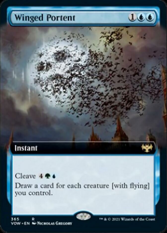 Winged Portent (Extended Art) [Innistrad: Crimson Vow] | Tables and Towers