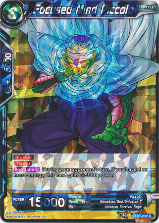 Focused Mind Piccolo (Shatterfoil) (TB1-032) [Dragon Brawl] | Tables and Towers