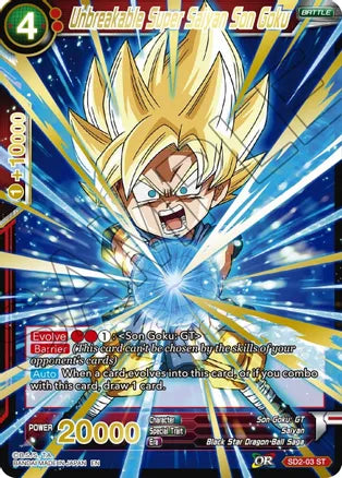 Unbreakable Super Saiyan Son Goku (Gold Stamped) (SD2-03) [Mythic Booster] | Tables and Towers