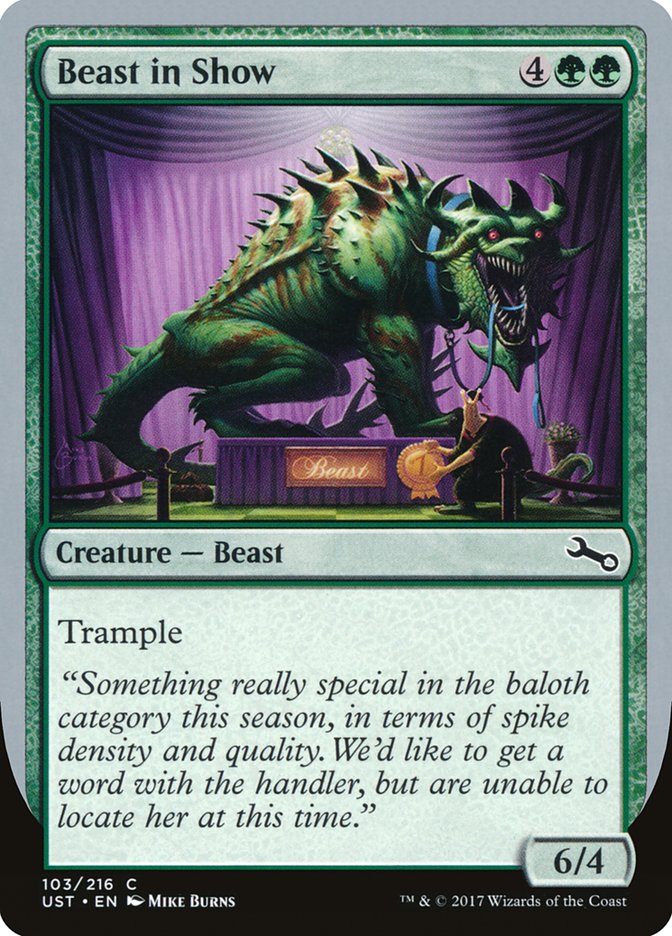 Beast in Show ("Something really special...") [Unstable] | Tables and Towers