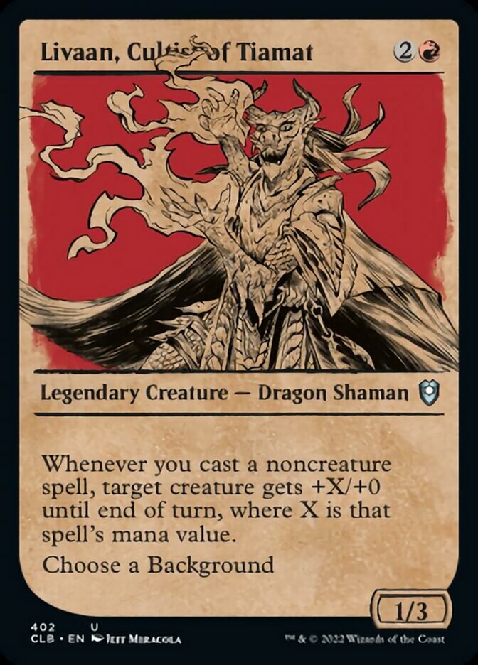 Livaan, Cultist of Tiamat (Showcase) [Commander Legends: Battle for Baldur's Gate] | Tables and Towers