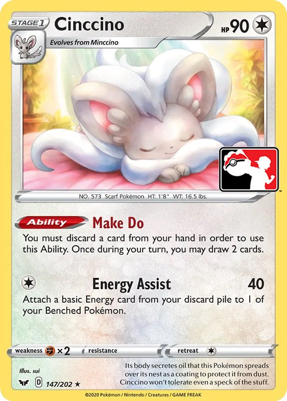 Cinccino (147/202) [Prize Pack Series One] | Tables and Towers