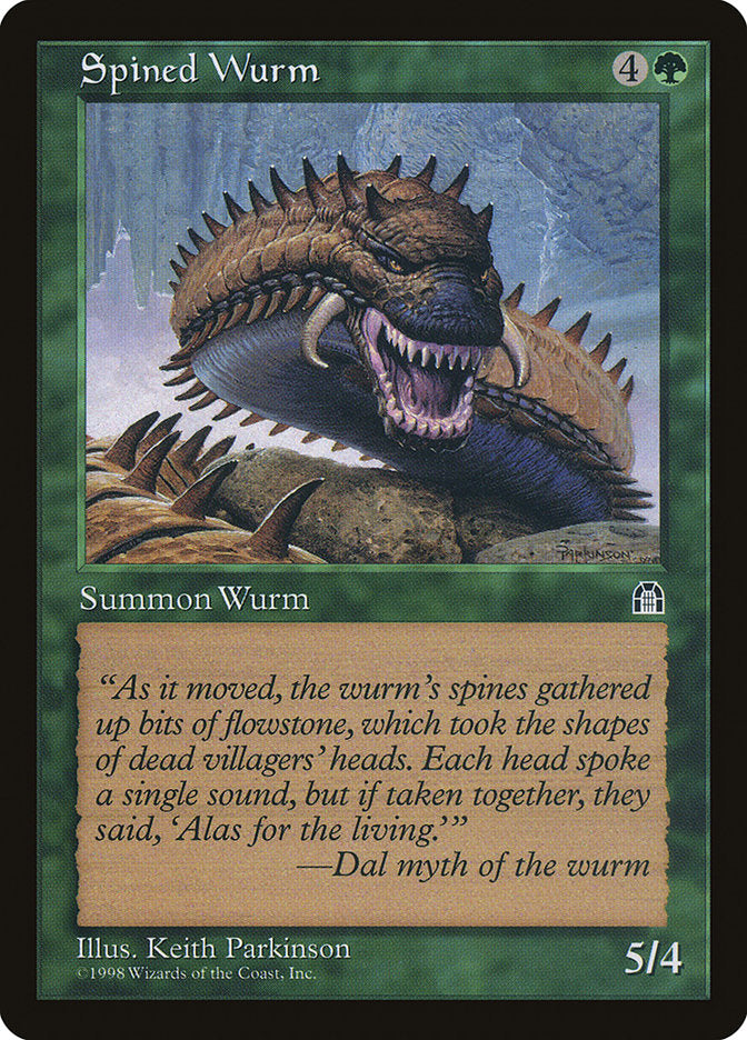 Spined Wurm [Stronghold] | Tables and Towers