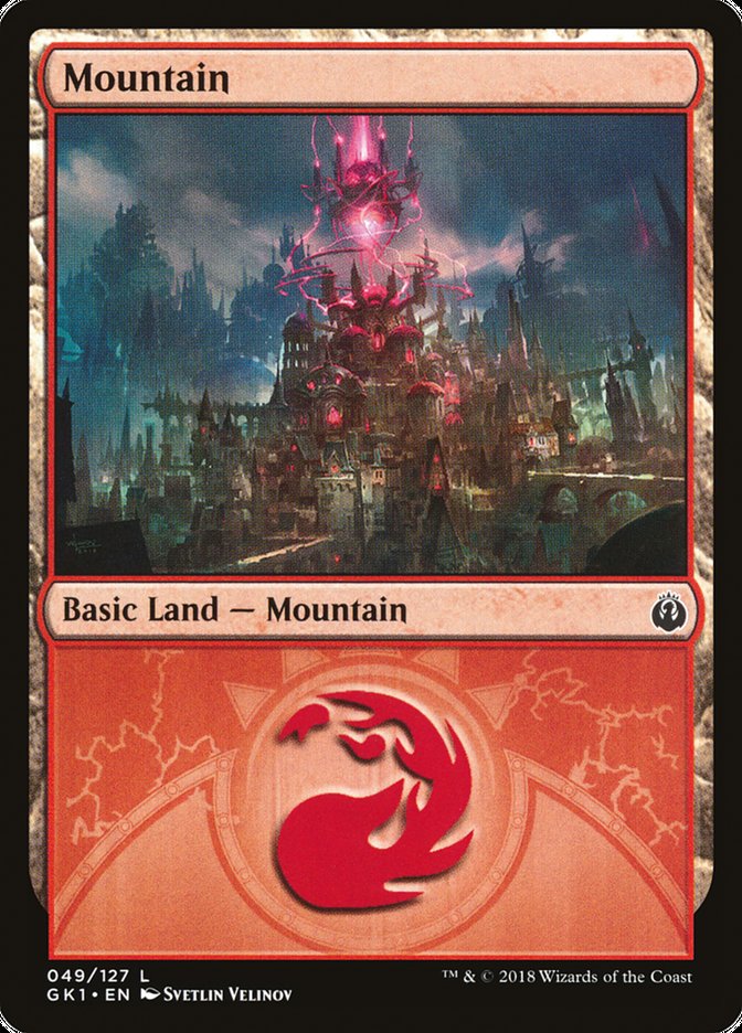 Mountain (49) [Guilds of Ravnica Guild Kit] | Tables and Towers