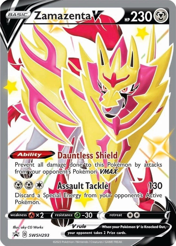 Zamazenta V (SWSH293) [Sword & Shield: Black Star Promos] | Tables and Towers