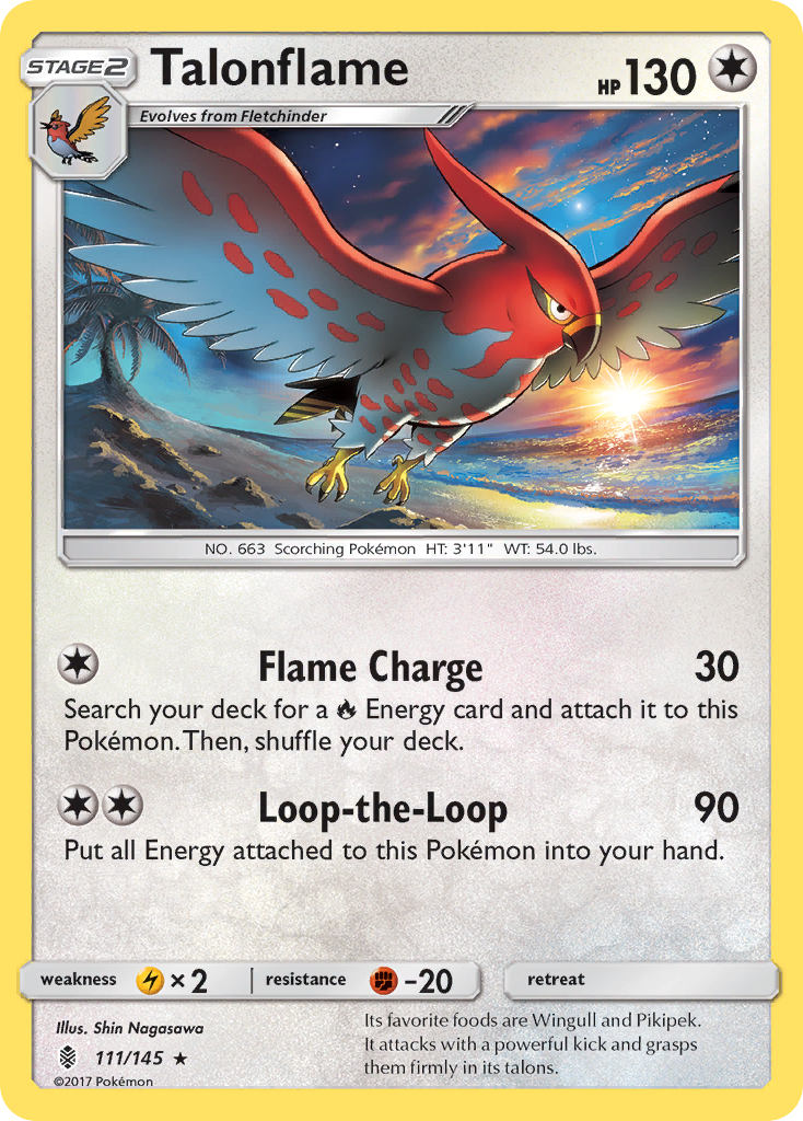 Talonflame (111/145) [Sun & Moon: Guardians Rising] | Tables and Towers