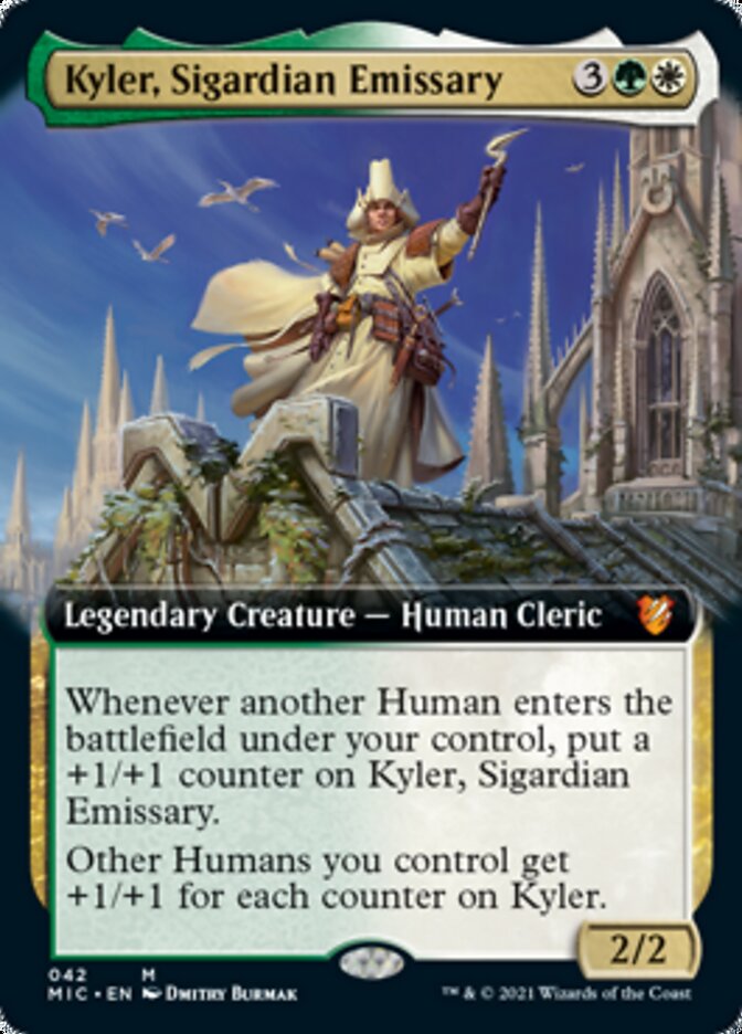 Kyler, Sigardian Emissary (Extended Art) [Innistrad: Midnight Hunt Commander] | Tables and Towers