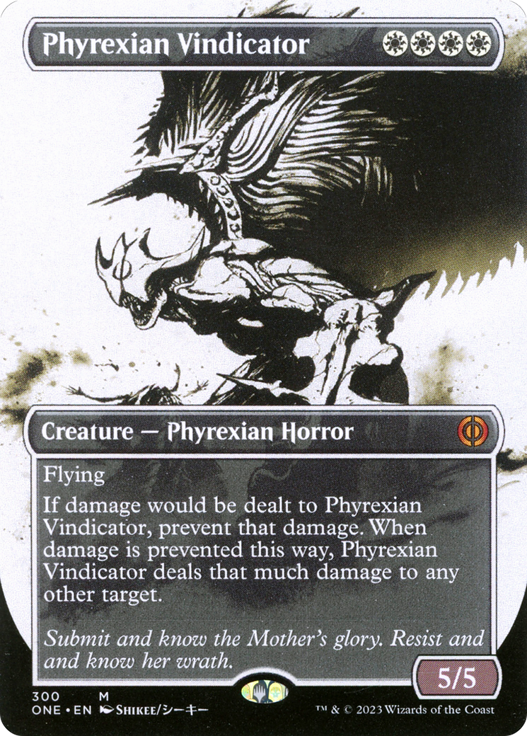 Phyrexian Vindicator (Borderless Ichor) [Phyrexia: All Will Be One] | Tables and Towers