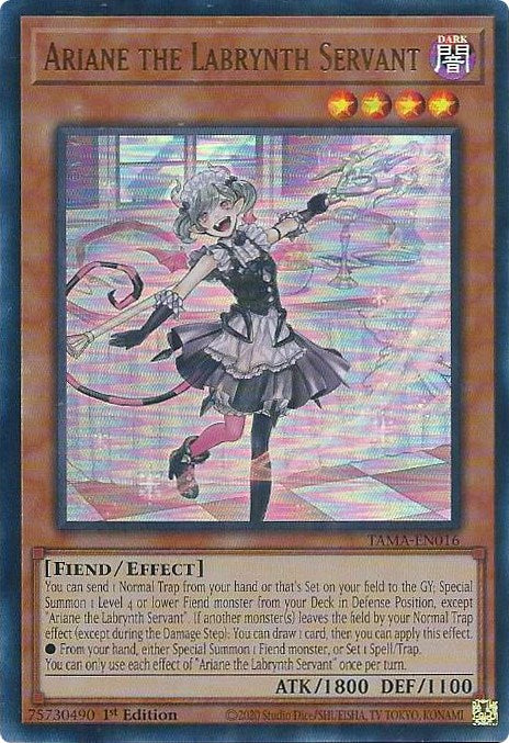 Ariane the Labrynth Servant [TAMA-EN016] Ultra Rare | Tables and Towers