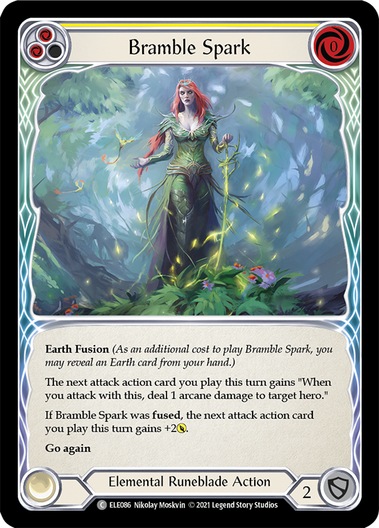 Bramble Spark (Yellow) [ELE086] (Tales of Aria)  1st Edition Normal | Tables and Towers