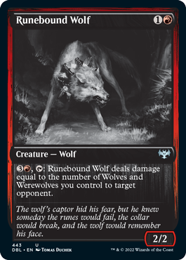 Runebound Wolf [Innistrad: Double Feature] | Tables and Towers