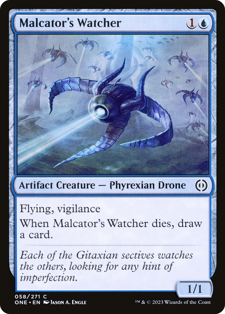 Malcator's Watcher [Phyrexia: All Will Be One] | Tables and Towers