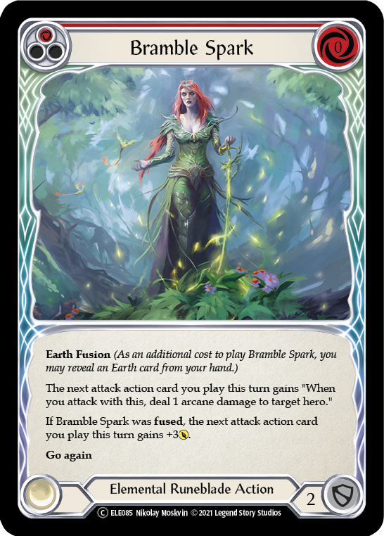 Bramble Spark (Red) [U-ELE085] (Tales of Aria Unlimited)  Unlimited Rainbow Foil | Tables and Towers