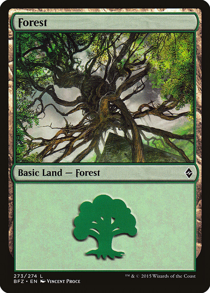 Forest (273) [Battle for Zendikar] | Tables and Towers