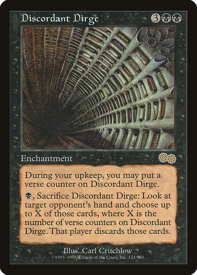 Discordant Dirge [Urza's Saga] | Tables and Towers