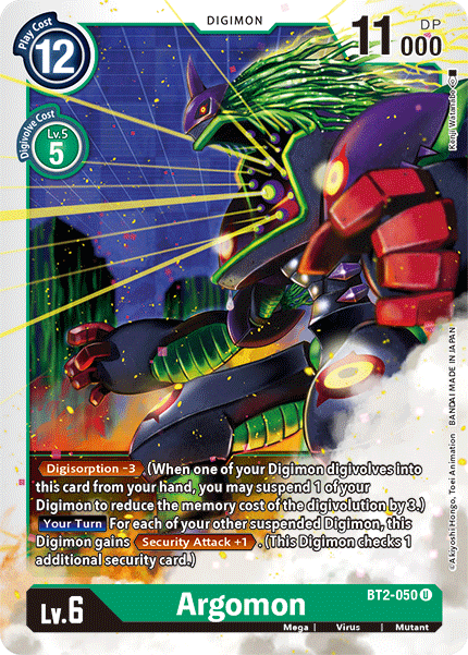 Argomon [BT2-050] [Release Special Booster Ver.1.5] | Tables and Towers