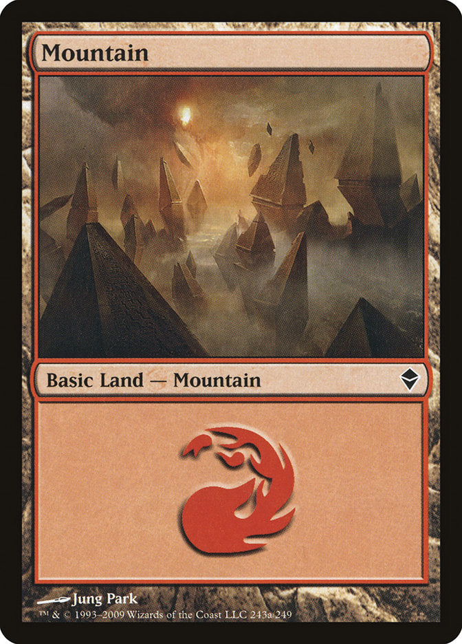 Mountain (243a) [Zendikar] | Tables and Towers