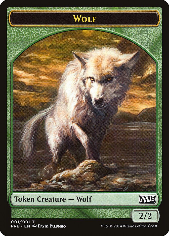 Wolf Token [Magic 2015 Prerelease Promos] | Tables and Towers