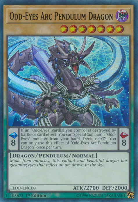 Odd-Eyes Arc Pendulum Dragon [LEDD-ENC00] Ultra Rare | Tables and Towers