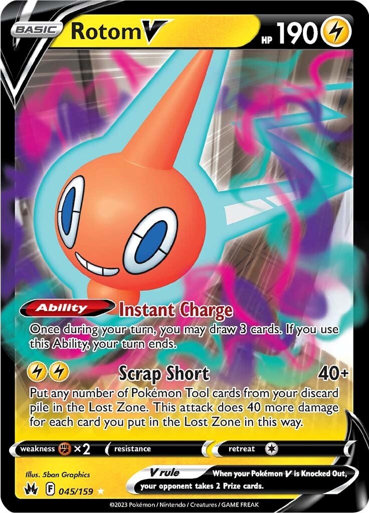 Rotom V (045/159) [Sword & Shield: Crown Zenith] | Tables and Towers