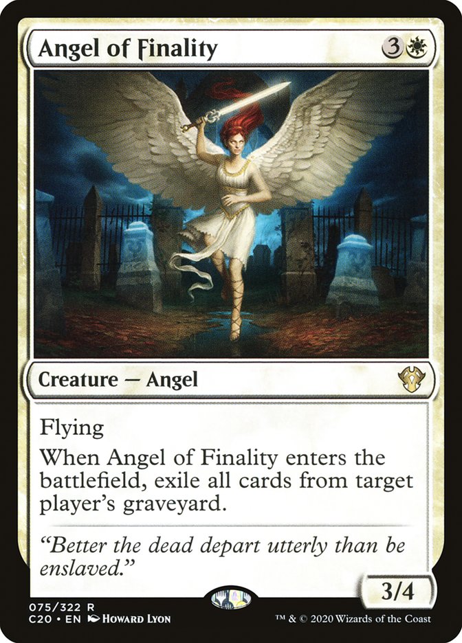 Angel of Finality [Commander 2020] | Tables and Towers