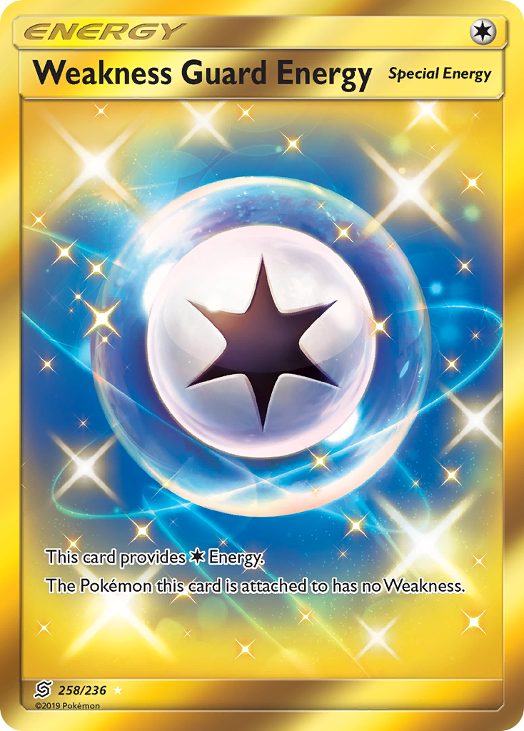 Weakness Guard Energy (258/236) [Sun & Moon: Unified Minds] | Tables and Towers