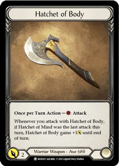 Chane // Hatchet of Body [MON154 // MON105] (Monarch Unlimited)  Unlimited Normal | Tables and Towers