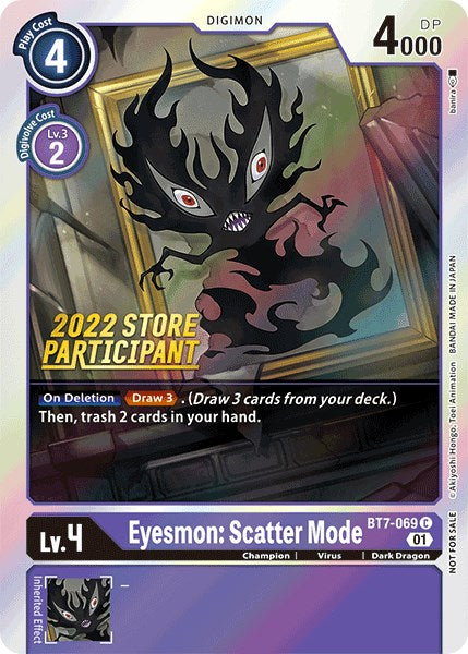 Eyesmon: Scatter Mode [BT7-069] (2022 Store Participant) [Next Adventure Promos] | Tables and Towers