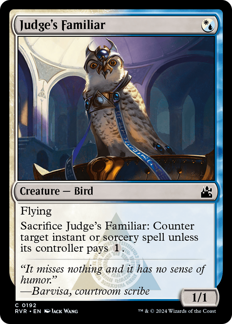 Judge's Familiar [Ravnica Remastered] | Tables and Towers