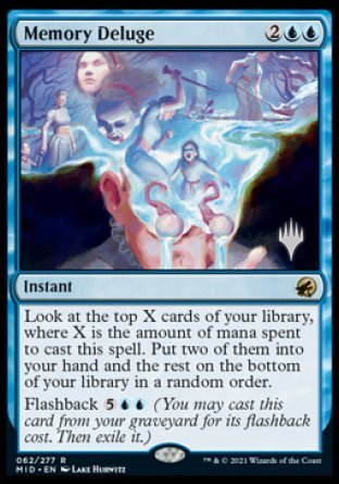 Memory Deluge (Promo Pack) [Innistrad: Midnight Hunt Promos] | Tables and Towers