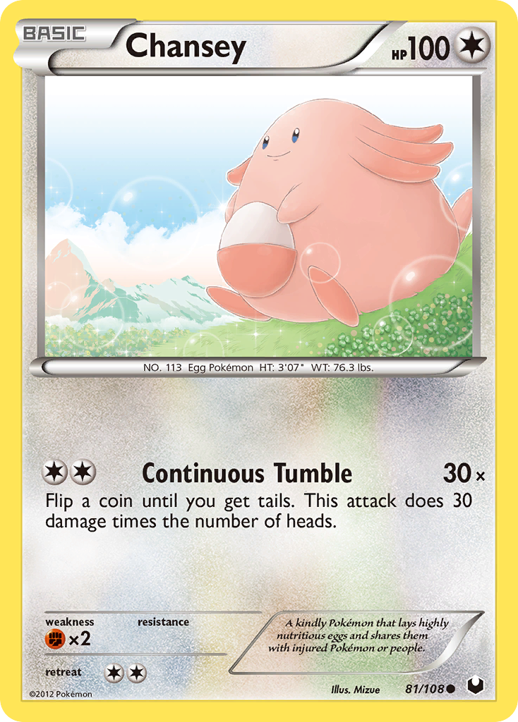 Chansey (81/108) [Black & White: Dark Explorers] | Tables and Towers