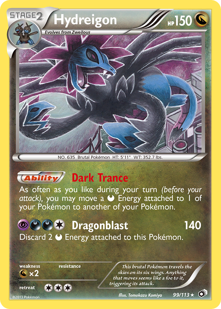 Hydreigon (99/113) [Black & White: Legendary Treasures] | Tables and Towers