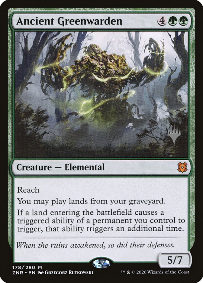 Ancient Greenwarden (Promo Pack) [Zendikar Rising Promos] | Tables and Towers