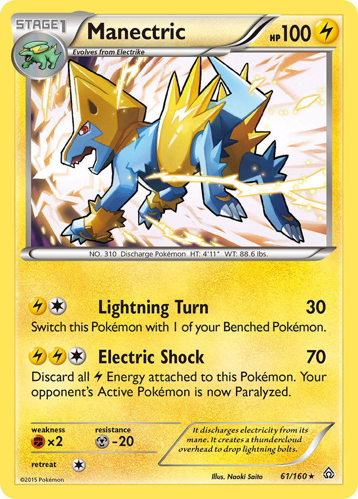 Manectric (61/160) [XY: Primal Clash] | Tables and Towers