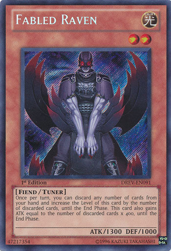 Fabled Raven [DREV-EN091] Secret Rare | Tables and Towers