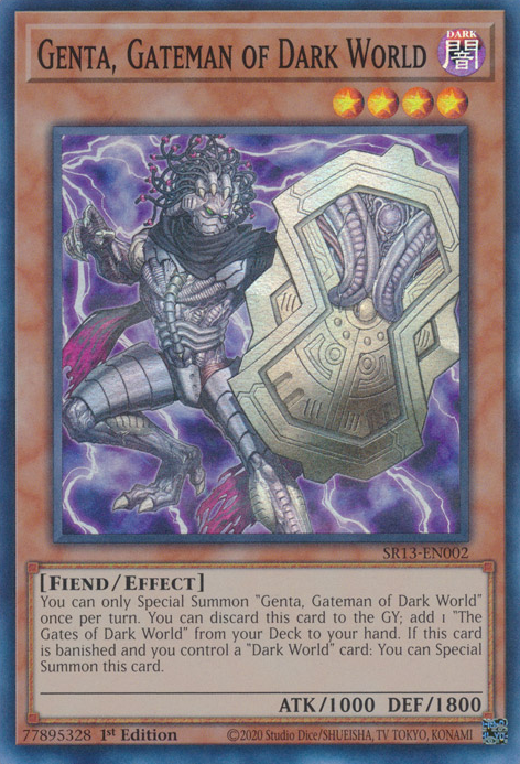 Genta, Gateman of Dark World [SR13-EN002] Super Rare | Tables and Towers