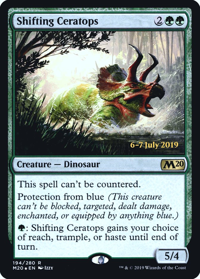 Shifting Ceratops [Core Set 2020 Prerelease Promos] | Tables and Towers