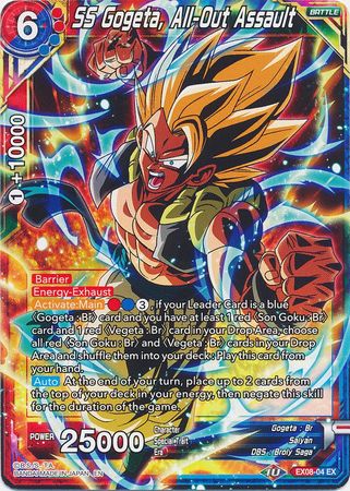 SS Gogeta, All-Out Assault (EX08-04) [Magnificent Collection Forsaken Warrior] | Tables and Towers