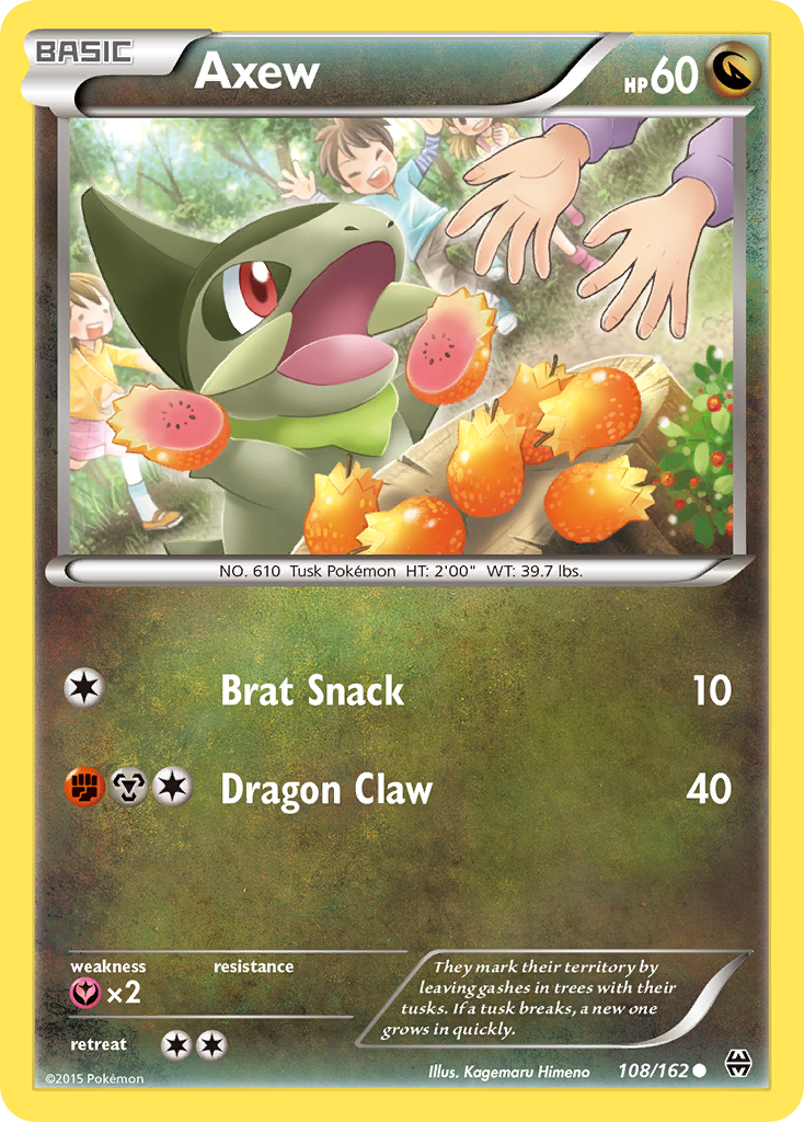 Axew (108/162) [XY: BREAKthrough] | Tables and Towers