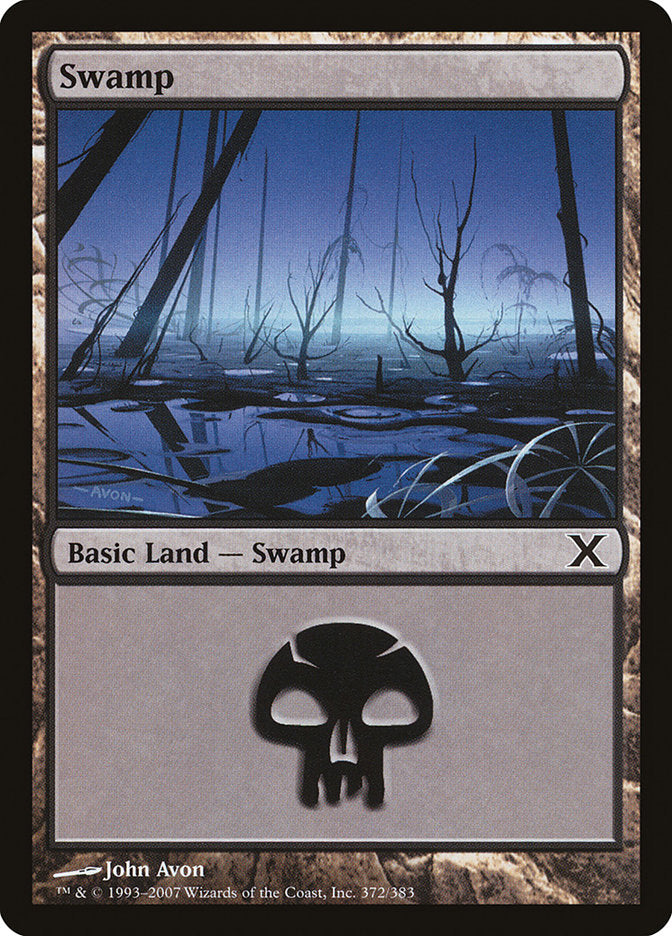 Swamp (372) [Tenth Edition] | Tables and Towers