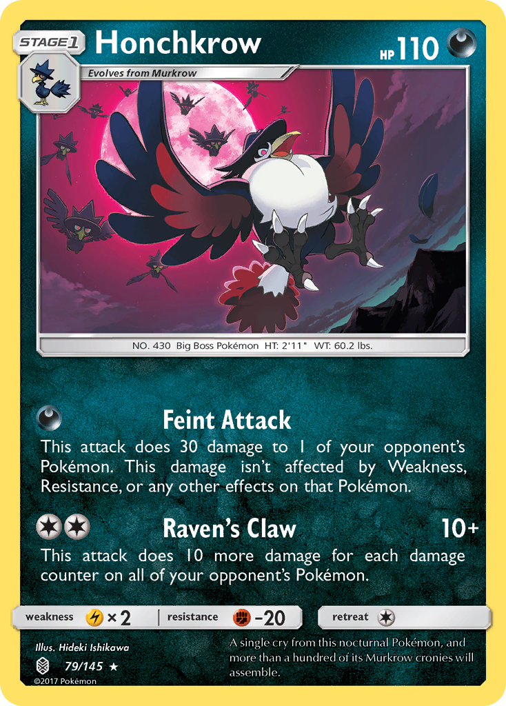 Honchkrow (79/145) [Sun & Moon: Guardians Rising] | Tables and Towers