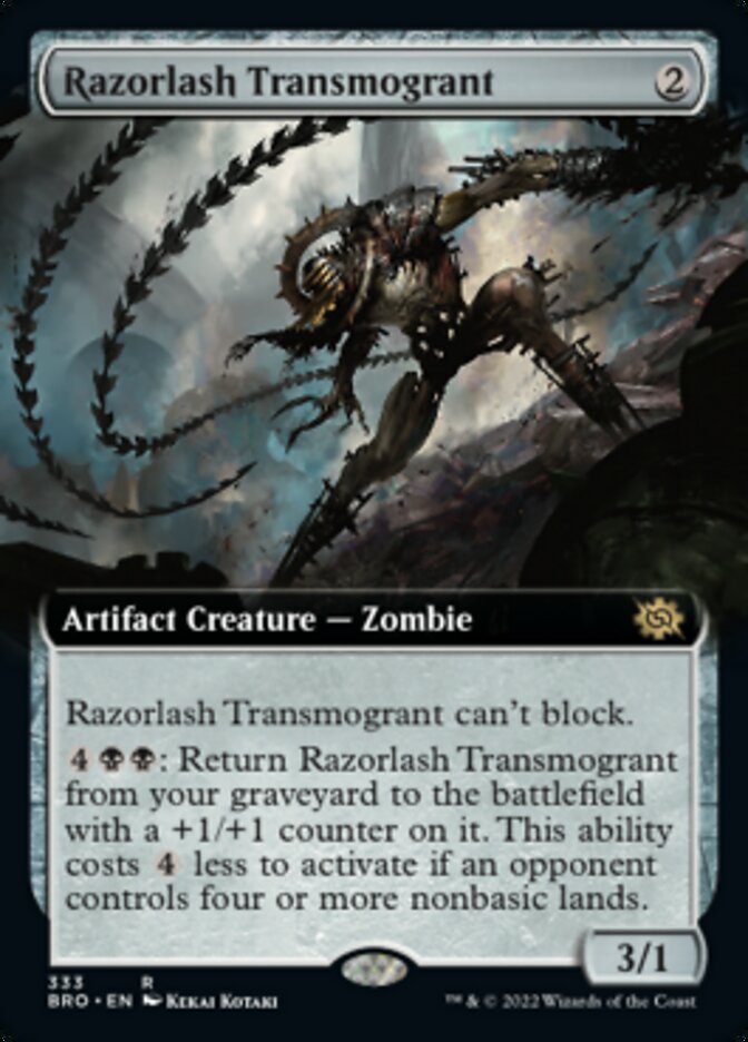 Razorlash Transmogrant (Extended Art) [The Brothers' War] | Tables and Towers