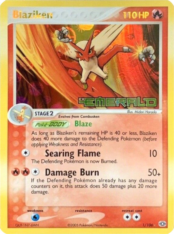 Blaziken (1/106) (Stamped) [EX: Emerald] | Tables and Towers